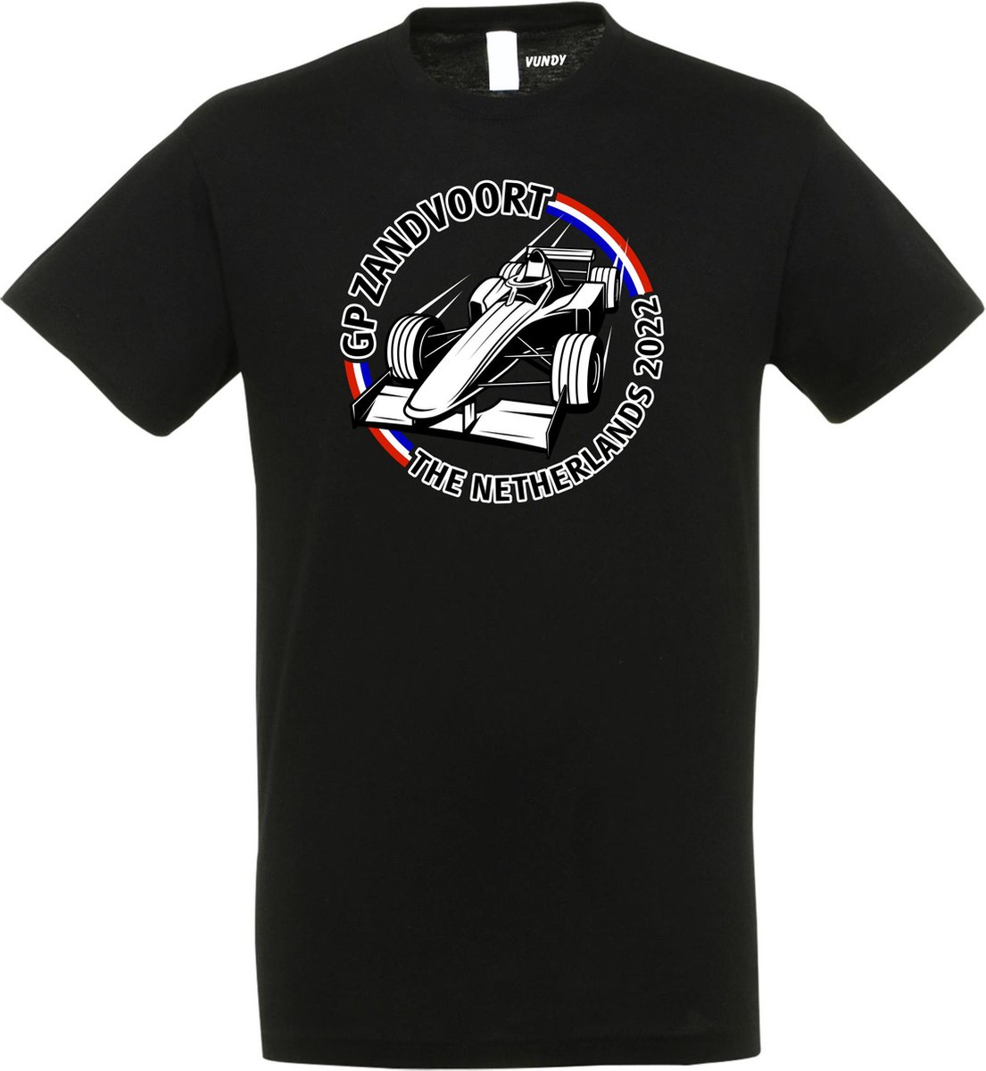 T-shirt rond GP Zandvoort 2022 | Max Verstappen / Red Bull Racing / Formule 1 fan | Grand Prix Circuit Zandvoort 2022 | zwart shirt | Zwart | maat 3XL